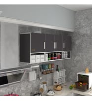Kenzlife hazır mutfak konsta gri 060*150*32 mutfak banyo dolabı kapaklı raflı (Karışık)