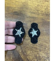 2 ADET ÜTÜ İLE YAPIŞAN YILDIZLI ARMA SET DİKİŞ APLİKE 5X3 CM