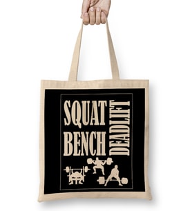 Squat Bench Deadlift Powerlifting Bodybuilding 05 Bez Çanta Uzun Saplı