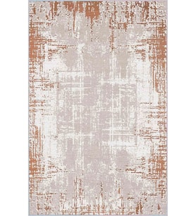 Eliana Home Baskılı, Yıkanabilir Kaymaz Taban Salon Halısı LNA0543 100x150 cm (Turuncu)