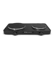 King K2104 Powerheat Duo Elektrikli Döküm Ocak Siyah