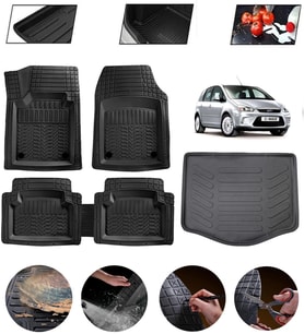 Ford C-Max Uyumlu Paspas Araca Özel Bagaj Havuzu MBS Siyah