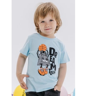Erkek Çocuk Pamuklu Rahat Kesim Robot Baskılı Tshirt