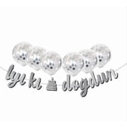 Iyi Ki Doğdun Gümüş Banner Set
