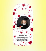 Mezuniyet Resimli Kalpli Magnet Açacak Kişiye Özel