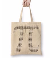 Pi Sayısı Matematik Özel Tasarım Bez Çanta Uzun Saplı