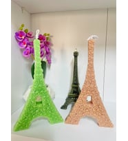 Eyfel Kulesi Dekoratif Kokulu Mum / Decorative Eiffel Tower Scented Candle (Su Yeşili)