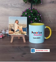 Psikolojik Danışman Fotoğraflı Dekoratif Taş, Kupa Bardak Beyaz Hediye Psikolojik Danışmana Hediye (Model 7)