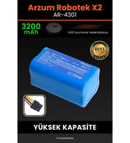 Arzum AR4301 Robotek X2 3200mAh Robot Süpürge Bataryası - Koruma Katmanlı Batarya Teknolojisi