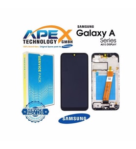 Samsung A013 A01 Core Lcd Ekran Çıtalı %100 Kvk Servis Orjinal (Siyah)