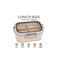 Bölmeli Lunch Box – Sızdırmaz Kapaklı, Çatal Kaşık Bıçaklı Pratik Yemek Saklama Kabı beslenme kabı