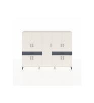 Arges Dolap 12 Raflı 2 Çekmeceli 8 Kapaklı 220x30x163 Aytaşı-Aytaşı/Antrasit