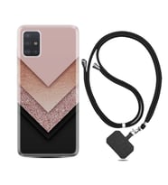 Samsung a71 A72 A73 A7 A9 2018 C7 C9 Kılıf Boyun Askılı Silikon Great Marble 1405