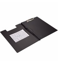 2K SEKRETERLİK KAPAKLI A4 PVC 24X32 CM SEKRETER TABLASI SEKRETER DOSYASI (Siyah)