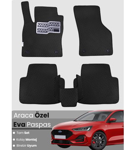 FORD FOCUS 4 HATCHBACK-(2019-2023) Uyumlu EVA Paspas Tam Set–Araca Özel,Su Geçirmez