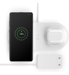 Belkin WIZ002VFWH Dual Beyaz Kablosuz Şarj Aleti Outlet