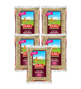 Duru Yerli Yeşil Mercimek 5x1000 Gr