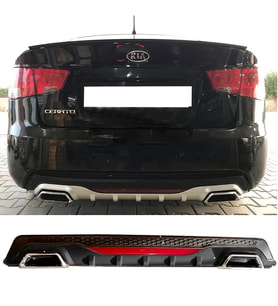 Kia Cerato Siyah Difüzör Difizör Kare Egzoz Görünüm Reflektörlü