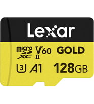 Lexar Professional 128Gb 280 Mb/S Gold Micro Sd Hafıza Kartı (Çok Renkli)