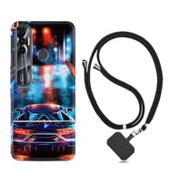 Tecno Spark 6 6 Go 8C 8 Pro 7 7 Pro Kılıf Boyun Askılı Silikon Neon Cars 1724