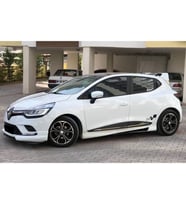 Renault Clio 4 Custom Yan Marşpiyel Seti Mat Siyah Plastik