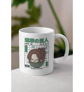 Hange Zoe Anime Temalı Baskılı Beyaz Porselen Kupa Bardak