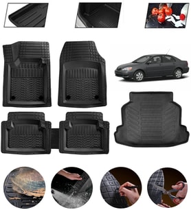 Toyota Corolla 2007-2013 Uyumlu Paspas Araca Özel Bagaj Havuzu MBS Siyah