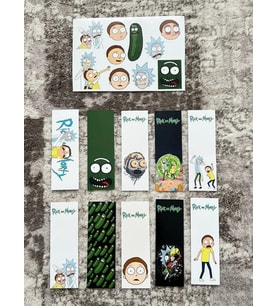 Rick Kitap Ayraç Ve Stickers Çıkartma Seti PYTKSTKRYRC15