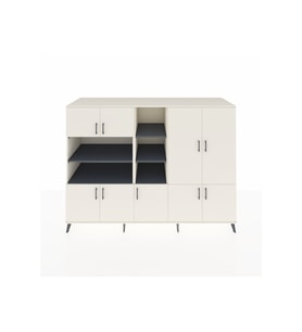 Kronos Dolap 14 Raflı 9 Kapaklı 220x59x163 Aytaşı-Aytaşı/Antrasit