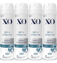 XO Deodorant 150ML Women-Kadın Dry & Effective (4 Lü Set)