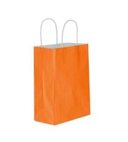 Büküm Saplı Turuncu Kağıt Çanta 25x31x12cm 250 ADET
