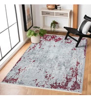 Krem Yeşil Soyut Modern Eskitme Salon Halısı Yıkanabilir Dijital Baskı Tasarım Koridor