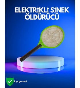 Northcity Pil ile Çalışan Elektrikli Sivrisinek Raketi - Hijyenik, Kimyasal İçermeyen ve Hızlı Çözüm