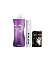 Durex Aloe Vera 2'si 1 Arada Masaj & Kayganlaştırıcılı Özellikli Jel + Black Berry GeciktirmeyeSprey + Hediye