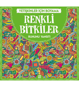 Renkli Bitkiler - Yetişkinler İçin Boyama