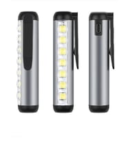 GS-495 Çok fonksiyonlu Mıknatıslı Taşınabilir 8 Led 4 Mod Şarjlı Cep Feneri