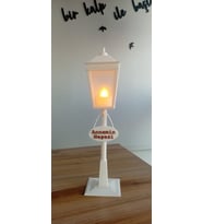 Dekoratif Tealight Sokak Feneri (Beyaz)