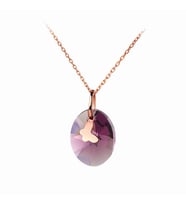eJOYA 14 Ayar Altın Swarovski Taşlı Kelebek Kolye 72168