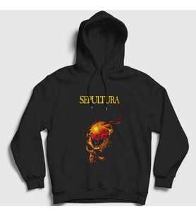 Presmono Unisex Siyah Beneath Sepultura Kapüşonlu Sweatshirt 173000tt