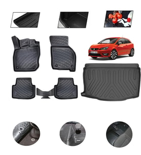 Seat İbiza 2023 Model 4D Bagaj Paspas Set