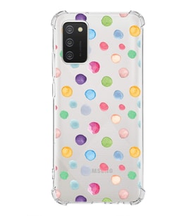 PrintiFy Samsung Galaxy A02s Uyumlu Water Color 6 Baskılı Şeffaf Köşe Korumalı Antişok Kılıf