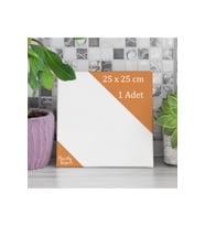 25x25 cm 1 Adet Kare Boş Tuval Tablo