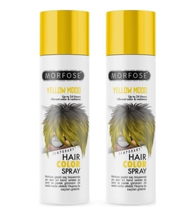 Morfose Mech 24 Saate Kadar Etkili Sarı Renkli Saç Spreyi Yellow Mood 150 ml 2 Adet