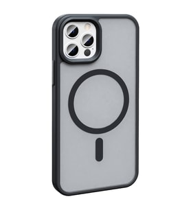 Vendas iPhone 11 Pro Max Kılıf Magsafe Şarj Özellikli Mat Arka Yüzey Zore Sio Kapak (Siyah)