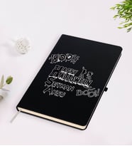 BK Gift Kişiye Özel Happy Halloween Tasarımlı Siyah Defter-2