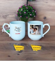 Anneler Günü Hediyesi Kupa Bardak Oval Fotoğraflı