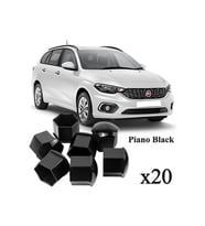 EGEA STATİON WAGON 2015-2019 MODEL ARASI UYUMLU (20 ADET) BİJON KAPAĞI TAKIM PİYANO SİYAH