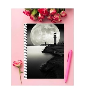 Manzara Defter 1 Adet Özel Tasarım A4 Boyutu 21*29 Cm Telli Çizgili defter
