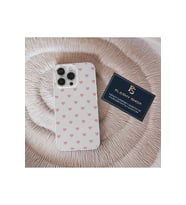 Xiaomi Mi 11 Lite Uyumlu Pembe Kalp Desenli Şeffaf Kılıf