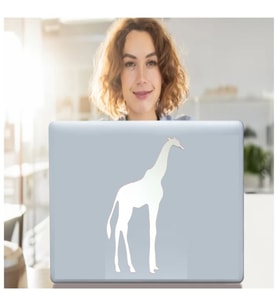 DEFTER STİCKER,LAPTOP STİCKER  AYNALI  ZÜRAFA ŞEKİLLİ 20X14X0,6CM